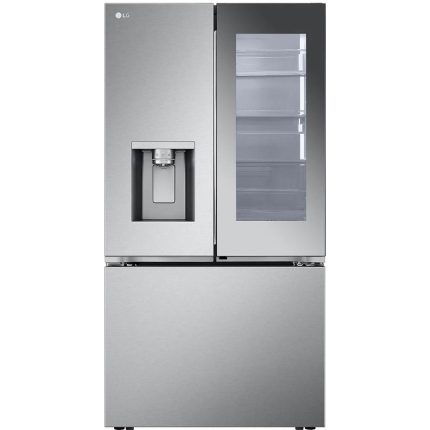 LG 36-inch, 26 cu. ft. Counter-Depth MAX™ French 3-Door Refrigerator with Mirror InstaView® LRYKC2606S