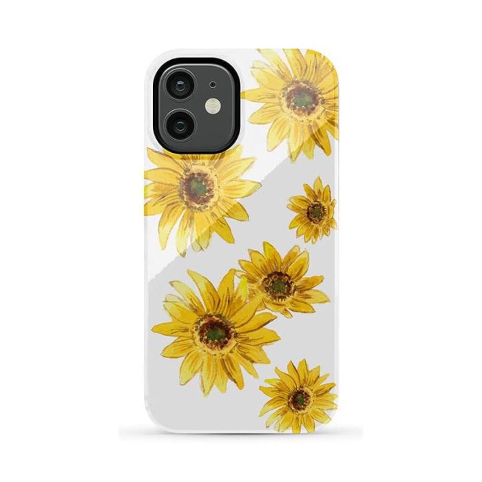 Golden Garden | Yellow Sunflower Floral Case iPhone Case get.casely Essential iPhone 12 Mini