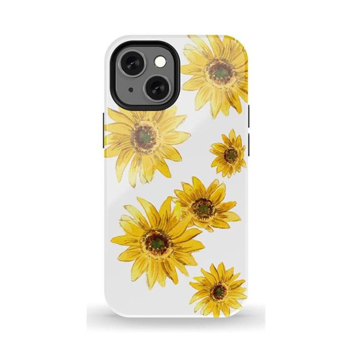 Golden Garden | Yellow Sunflower Floral Case iPhone Case get.casely Essential + MagSafe® iPhone 13 Mini