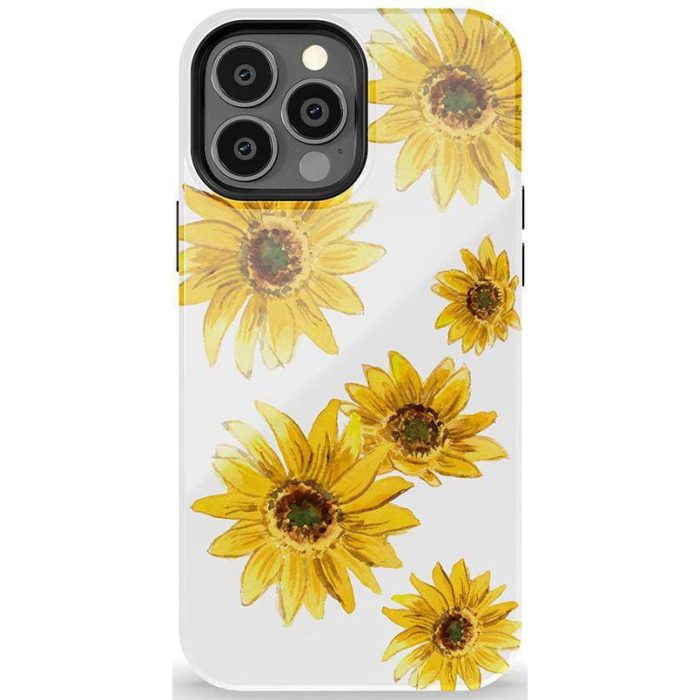 Golden Garden | Yellow Sunflower Floral Case iPhone Case get.casely Essential + MagSafe® iPhone 13 Pro Max