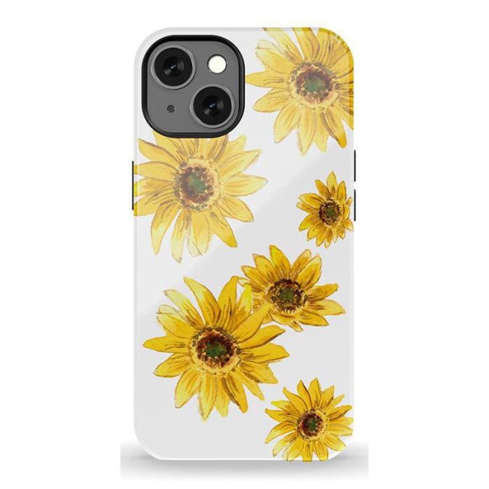 Golden Garden | Yellow Sunflower Floral Case iPhone Case get.casely Essential + MagSafe® iPhone 13