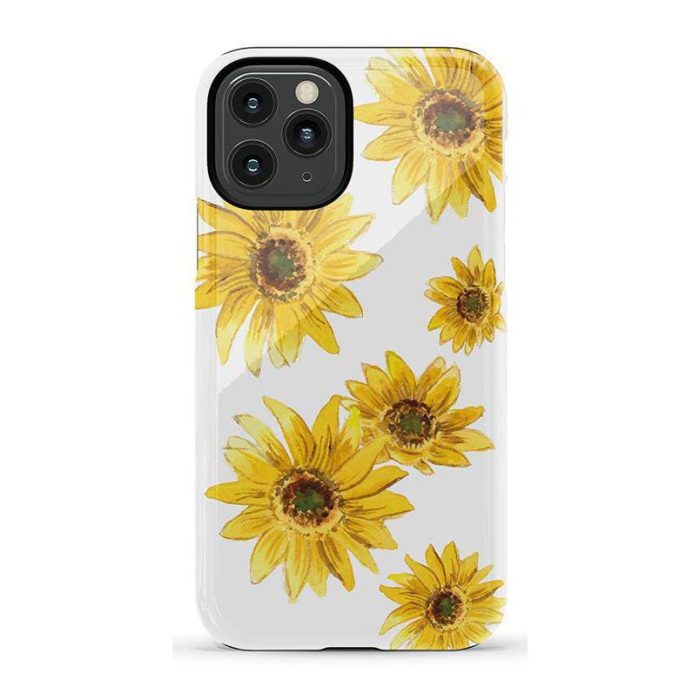 Golden Garden | Yellow Sunflower Floral Case iPhone Case get.casely Essential iPhone 11 Pro