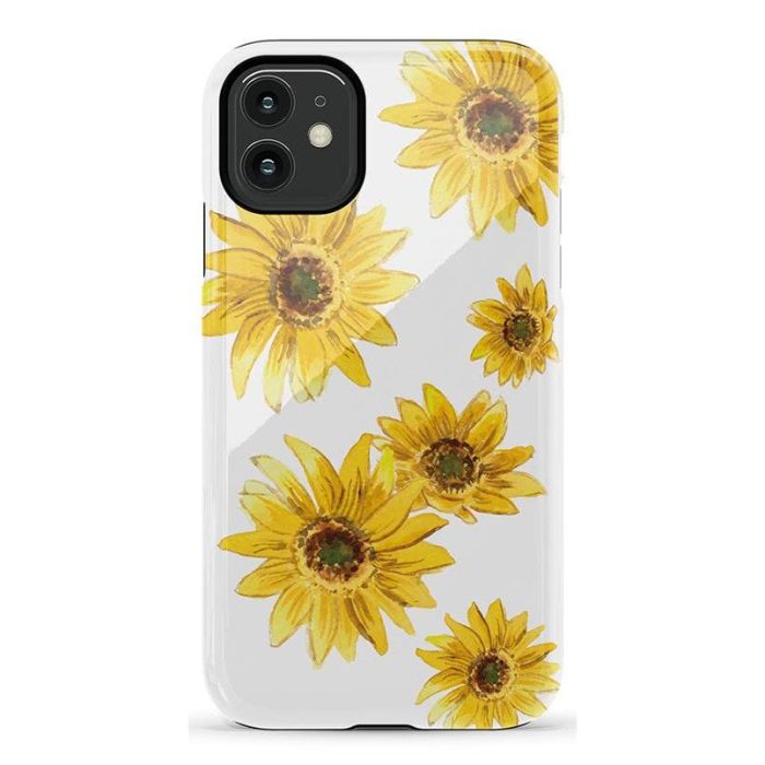 Golden Garden | Yellow Sunflower Floral Case iPhone Case get.casely Essential iPhone 11