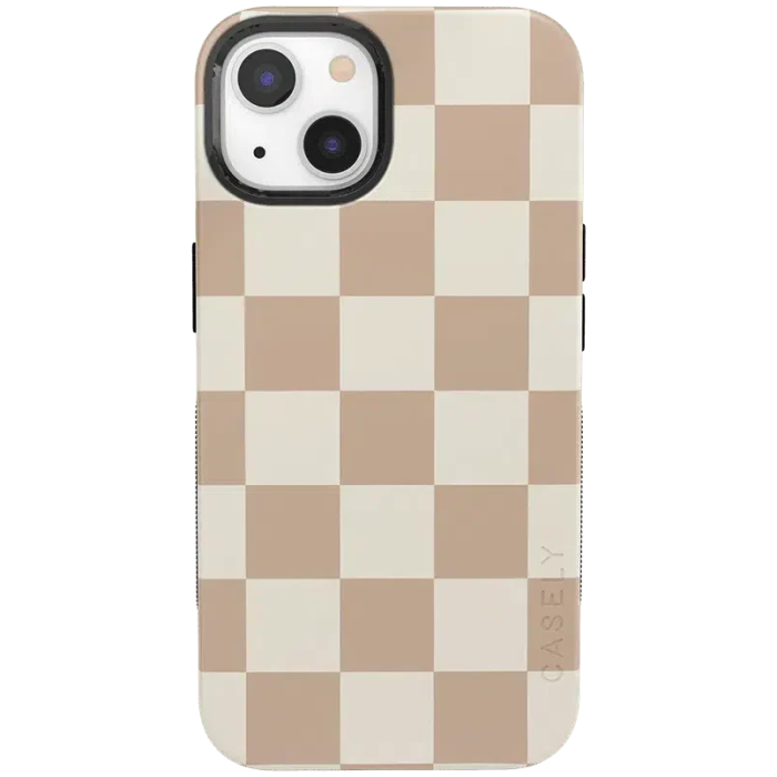 Fit Check | Neutral Checkerboard Case iPhone Case get.casely