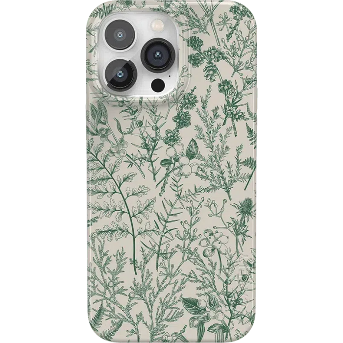 Sage Garden | Green Floral Case iPhone Case get.casely Classic + MagSafe® iPhone 14 Pro Max