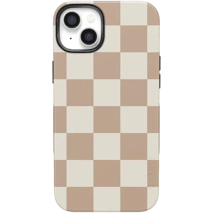 Fit Check | Neutral Checkerboard Case iPhone Case get.casely Bold + MagSafe® iPhone 14 Plus