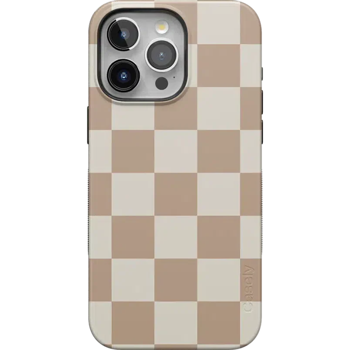 Fit Check | Neutral Checkerboard Case iPhone Case get.casely Bold + MagSafe® iPhone 15 Pro Max