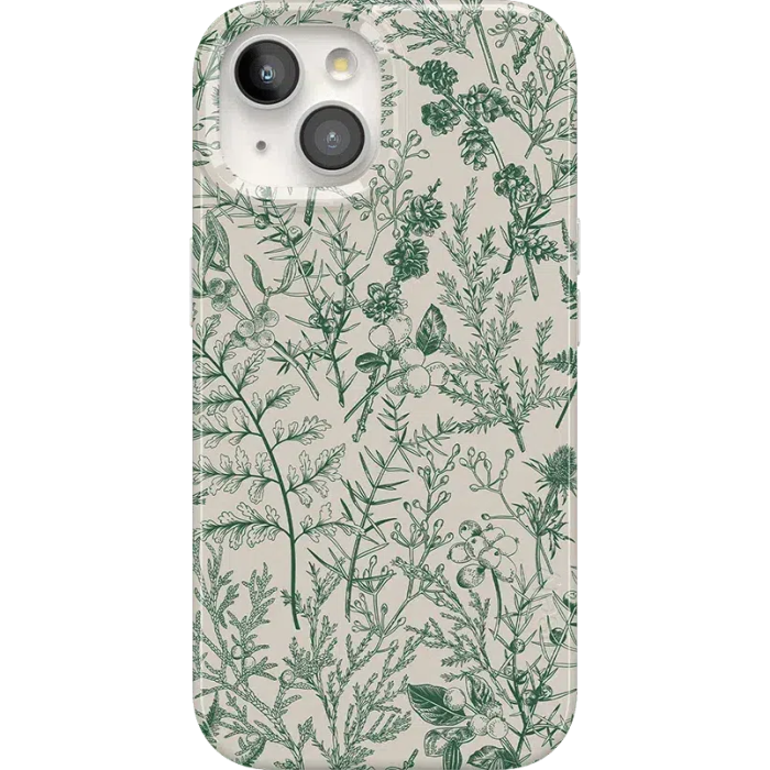 Sage Garden | Green Floral Case iPhone Case get.casely Classic + MagSafe® iPhone 15