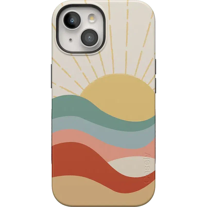 Here Comes the Sun | Colorblock Sunset Case iPhone Case get.casely Bold + MagSafe® iPhone 15 Plus