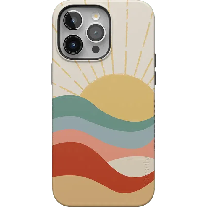 Here Comes the Sun | Colorblock Sunset Case iPhone Case get.casely Bold + MagSafe® iPhone 15 Pro Max