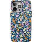 Full Bloom | Navy Floral Case iPhone Case get.casely Bold + MagSafe® iPhone 15 Pro Max