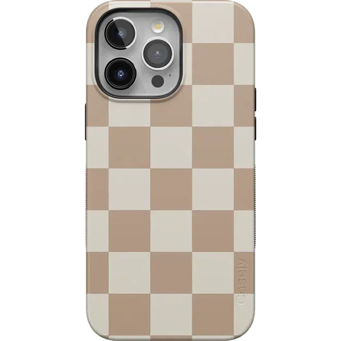 Fit Check | Neutral Checkerboard Case iPhone Case get.casely Bold + MagSafe® iPhone 15 Pro