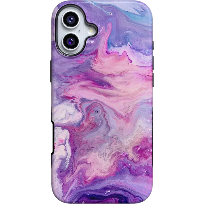 Tie Dying Over You | Purple Marble iPhone Case iPhone Case get.casely Bold + MagSafe® iPhone 16 Plus