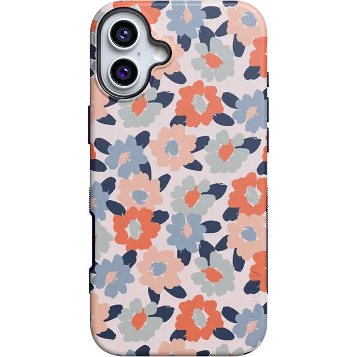 Field of Flowers | Pastel Floral Case iPhone Case get.casely Bold + MagSafe® iPhone 16 Plus