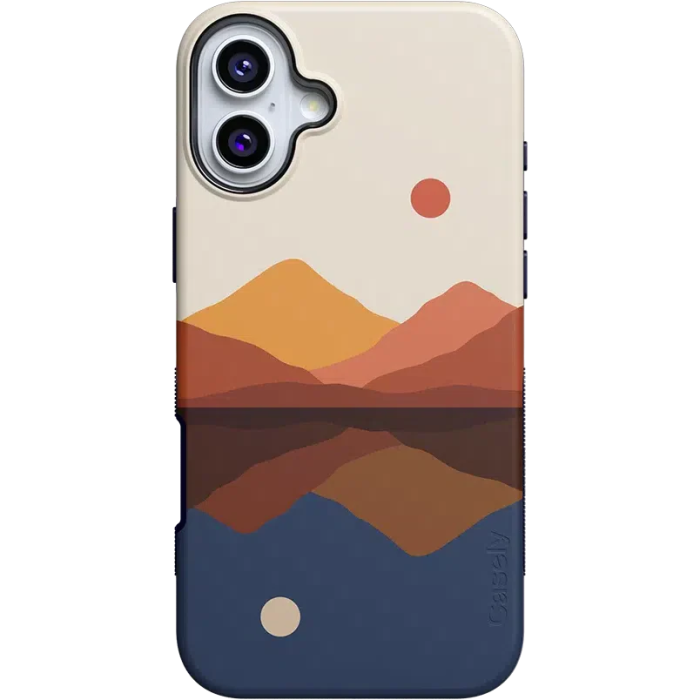 Opposites Attract | Day & Night Colorblock Mountains Case iPhone Case get.casely Bold + MagSafe® iPhone 16 Plus