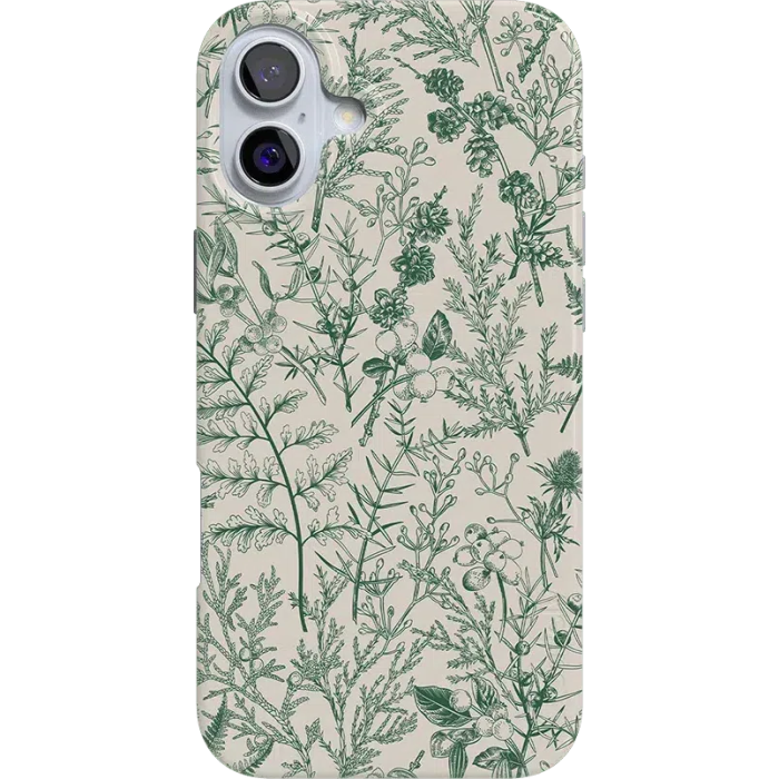 Sage Garden | Green Floral Case iPhone Case get.casely Classic + MagSafe® iPhone 16 Plus