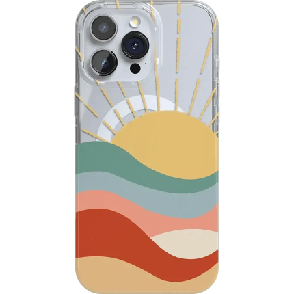 Here Comes the Sun | Colorblock Sunset Case iPhone Case get.casely Classic + MagSafe® iPhone 16 Pro Max