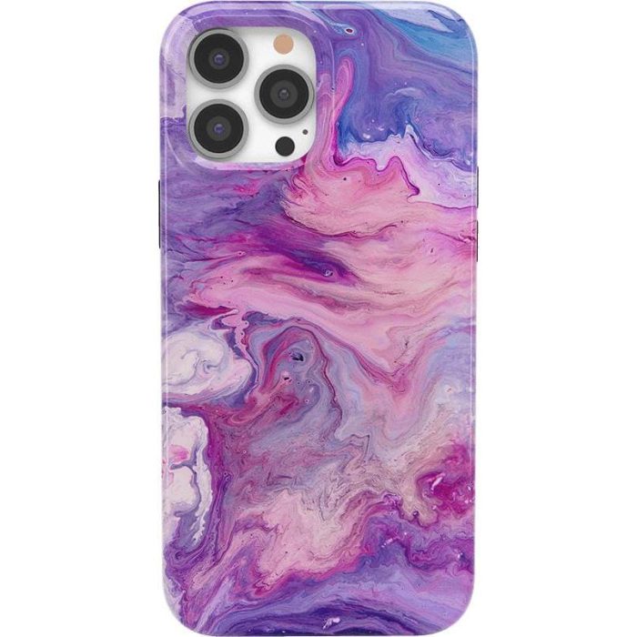 Tie Dying Over You | Purple Marble iPhone Case iPhone Case get.casely Classic + MagSafe® iPhone 13 Pro