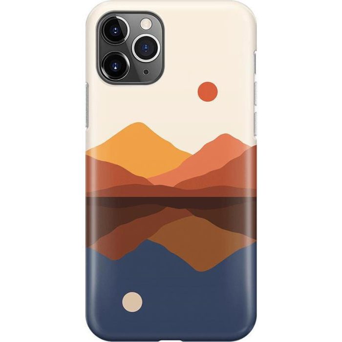 Opposites Attract | Day & Night Colorblock Mountains Case iPhone Case get.casely Classic iPhone 11 Pro Max