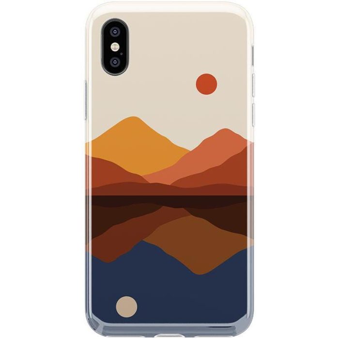 Opposites Attract | Day & Night Colorblock Mountains Case iPhone Case get.casely Classic iPhone XS Max