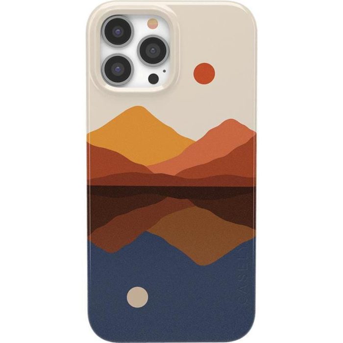 Opposites Attract | Day & Night Colorblock Mountains Case iPhone Case get.casely Classic + MagSafe® iPhone 13 Pro