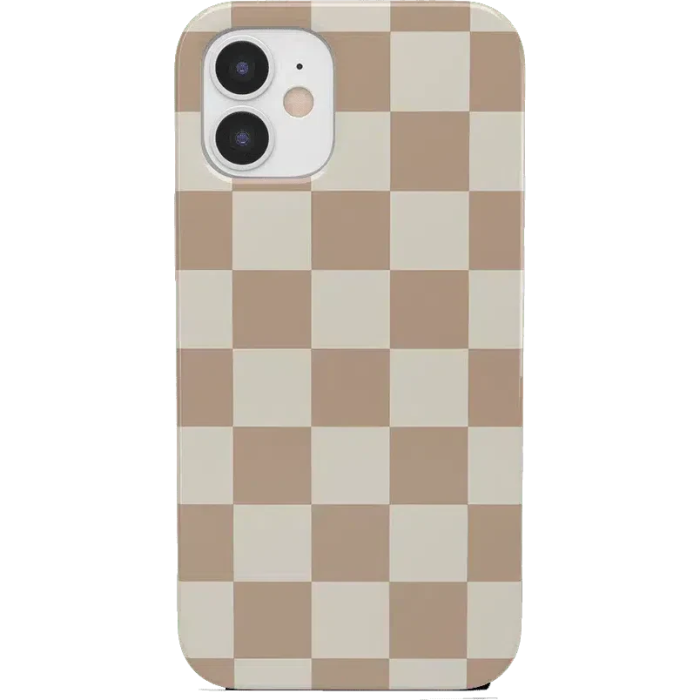 Fit Check | Neutral Checkerboard Case iPhone Case get.casely Classic iPhone 12