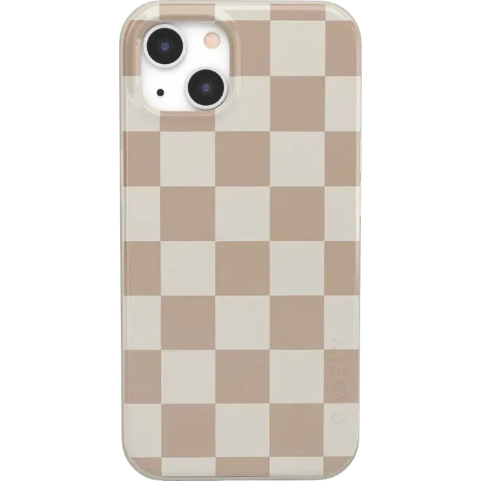 Fit Check | Neutral Checkerboard Case iPhone Case get.casely Classic iPhone 13 Mini