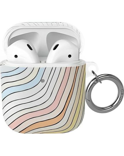 Ride The Wave | Pastel Rainbow Lined AirPods Case AirPods Case get.casely AirPods Case