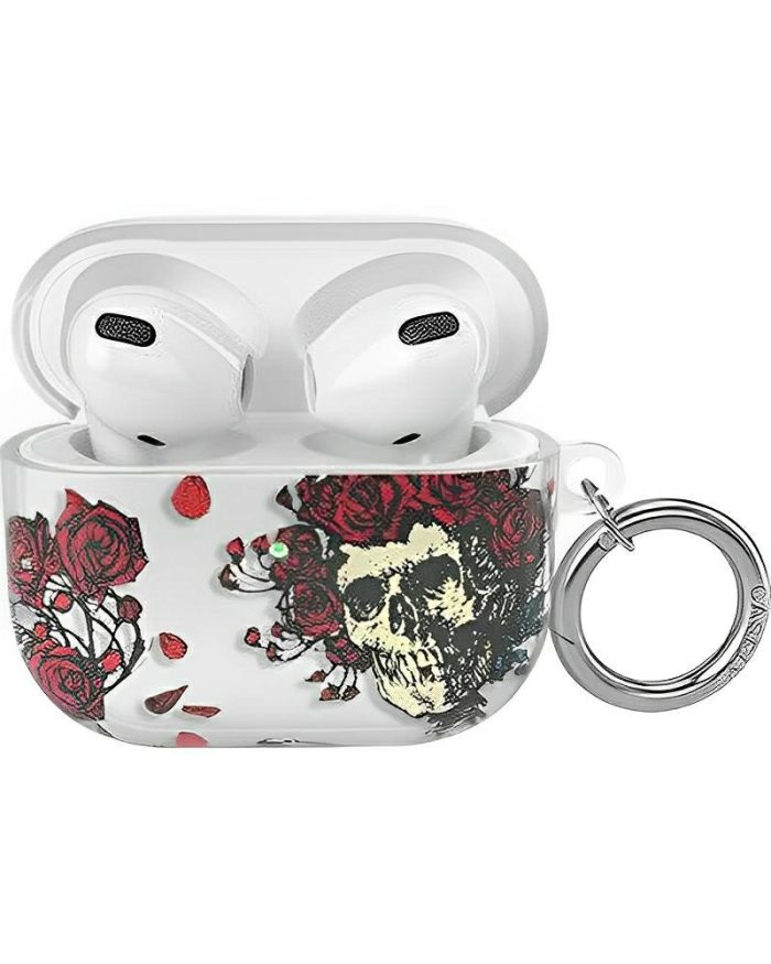 Forever Grateful | Grateful Dead Skeleton Floral AirPods Case AirPods Case Grateful Dead AirPods 3 Case