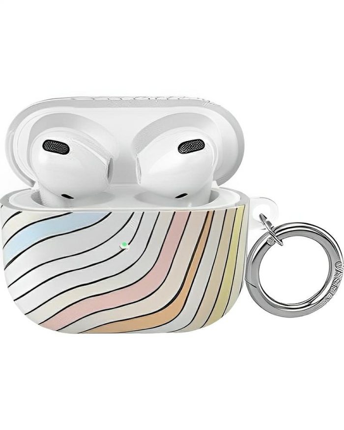 Ride The Wave | Pastel Rainbow Lined AirPods Case AirPods Case get.casely AirPods 3 Case