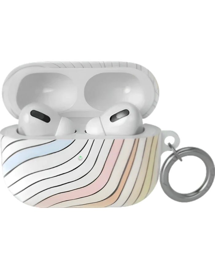 Ride The Wave | Pastel Rainbow Lined AirPods Case AirPods Case get.casely AirPods Pro 2 Case