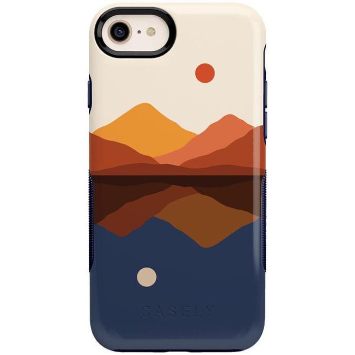 Opposites Attract | Day & Night Colorblock Mountains Case iPhone Case get.casely Bold iPhone SE (2020 & 2022)