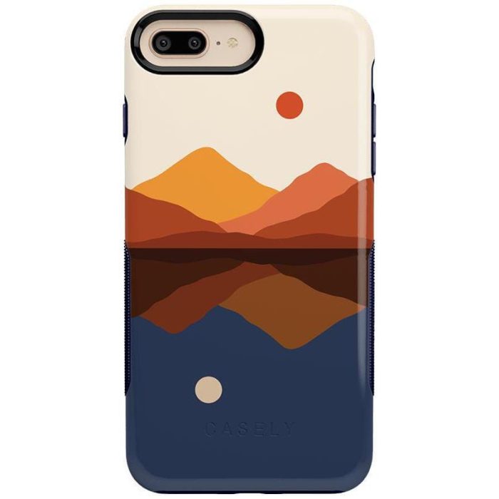 Opposites Attract | Day & Night Colorblock Mountains Case iPhone Case get.casely Bold iPhone 6/7/8 Plus