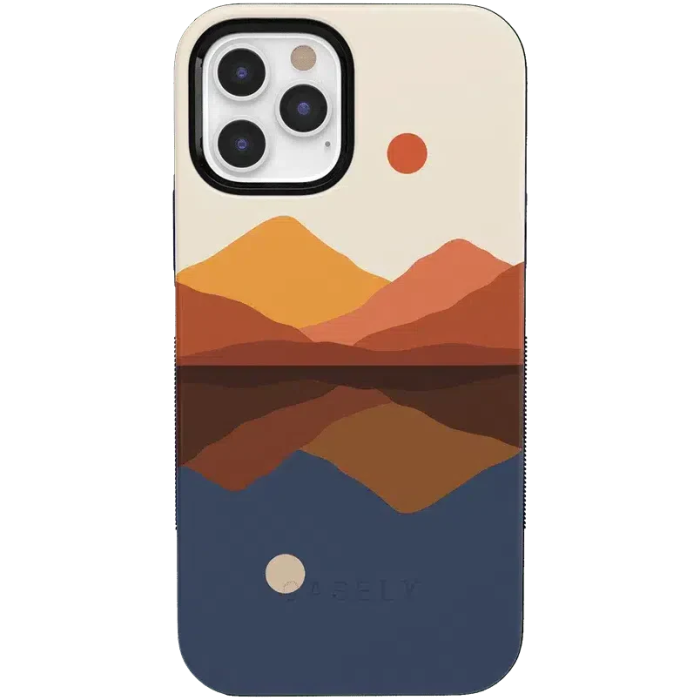 Opposites Attract | Day & Night Colorblock Mountains Case iPhone Case get.casely Bold iPhone 12 Pro Max