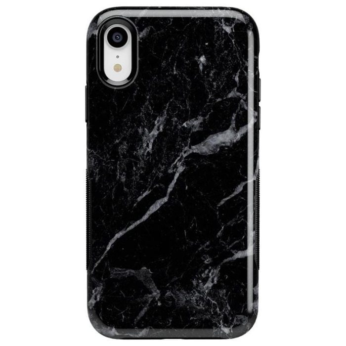 Black Pearl | Classic Black Marble Case iPhone Case get.casely Bold iPhone XR
