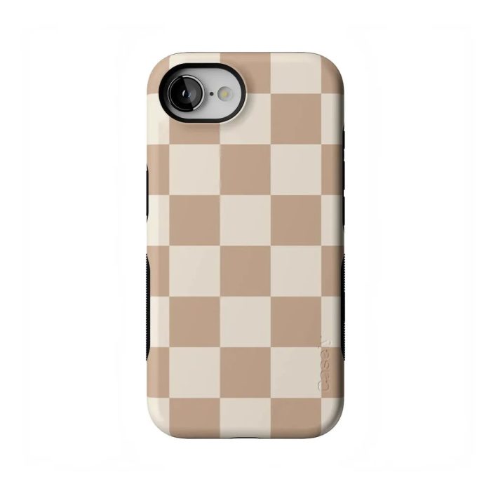 Fit Check | Neutral Checkerboard Case iPhone Case get.casely Bold Flex + MagSafe® iPhone 16e