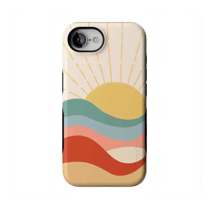 Here Comes the Sun | Colorblock Sunset Case iPhone Case get.casely Bold Flex + MagSafe® iPhone 16e