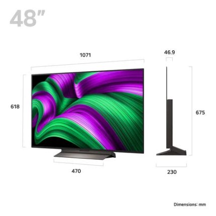 LG OLED48C56LB 48 Inch OLED evo AI C5 4K Ultra HD HDR Smart TV 2025