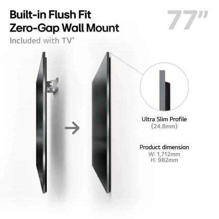 LG OLED77G54LW 77 Inch OLED evo AI G5 OLEDG54LW 4K Ultra HD HDR Smart TV 2025 - Wall mount version
