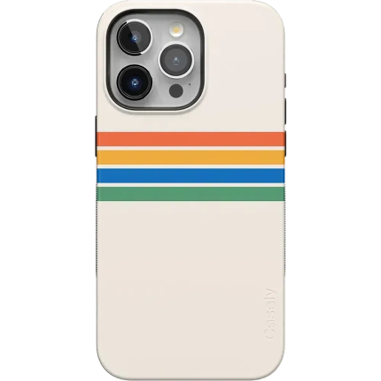 Totally Groovy | Rainbow Stripes Color Block Case iPhone Case get.casely Bold Flex + MagSafe® iPhone 15 Pro Max