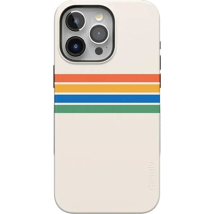 Totally Groovy | Rainbow Stripes Color Block Case iPhone Case get.casely Bold Flex + MagSafe® iPhone 15 Pro Max